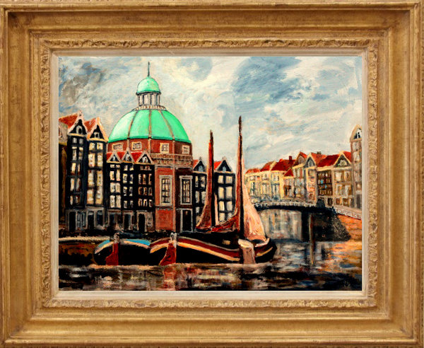 Round Lutheran Church Amsterdam(270)<br><small class=store-brand><b>&euro; 750,00</b> incl. shipping and excl. picture frame</small>